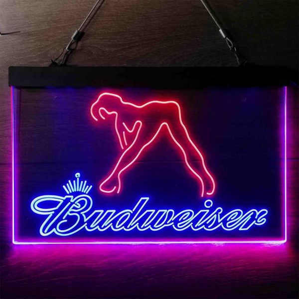 Budweiser Dancer Stripper Neon-Like LED Sign